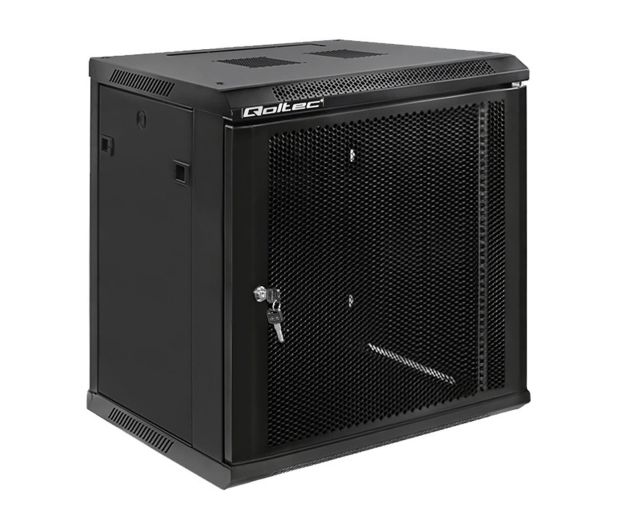 QOLTEC Szafa RACK 19 cali| 12U | 450 x 600 x 635 | Perforowane drzwi 54488 - 1329954 - zdjęcie